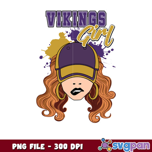 Minnesota vikings girl design png, vikings teams png, nfl american rugby png