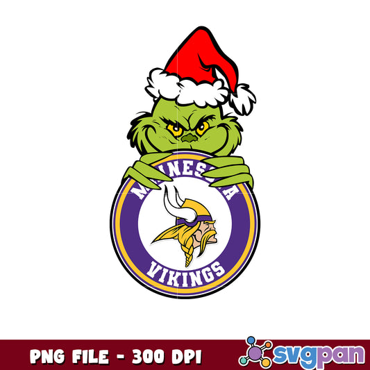 Minnesota vikings grinch design png, minnestota vikings team png, super bowl 2025 png