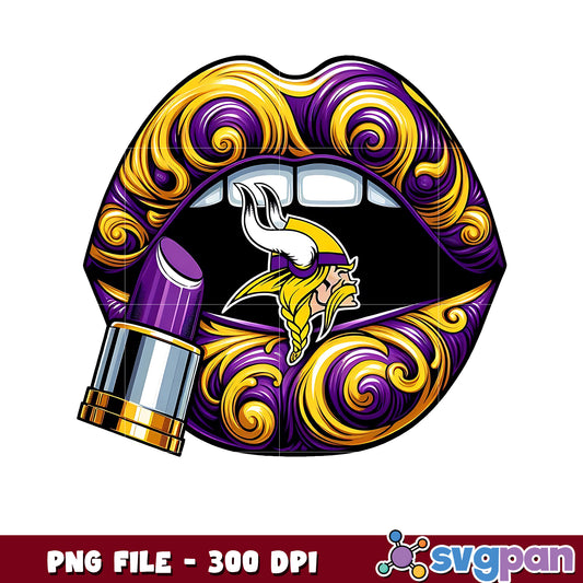 Minnesota vikings lips png, nfl players png, nfl playoffs png