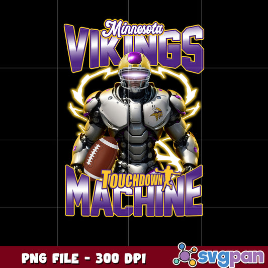 Minnesota vikings touchdown machine png, super bowl 2025 png, nfl games today png