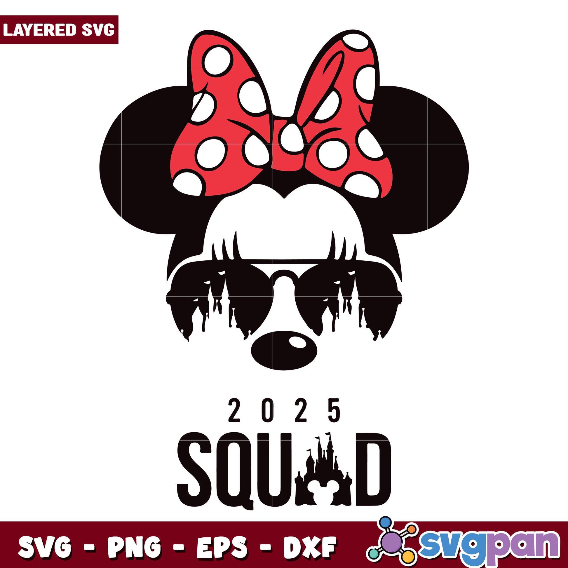 Minnie 2025 squad svg, disney mickey mouse svg, disney trip svg