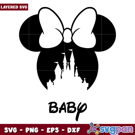 Minnie Mouse Baby Castle SVG