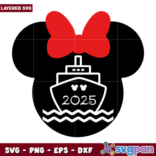 Minnie Mouse Cruise 2025 SVG