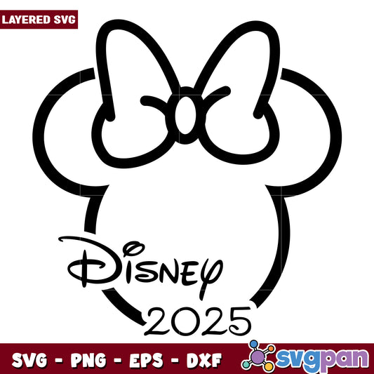 Minnie Mouse Disney 2025 SVG