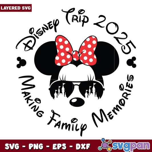 Minnie Mouse Disney Trip 2025 SVG