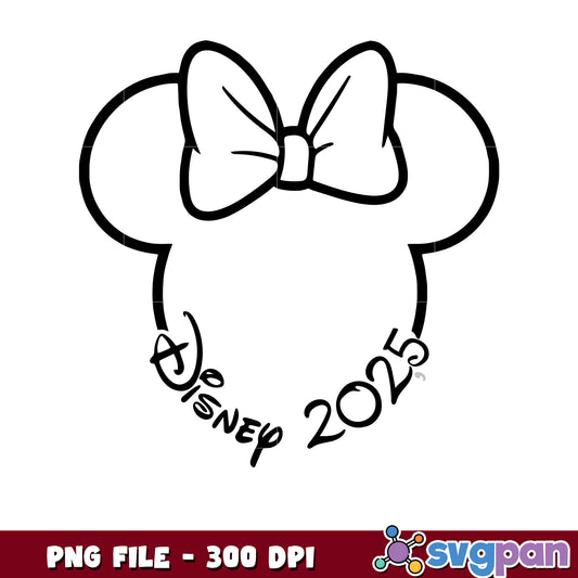 Minnie Mouse Ears 2025 PNG