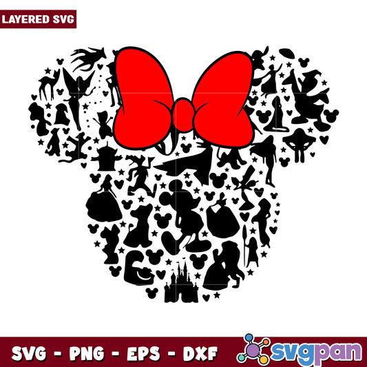 Minnie Mouse Ears SVG Disney Characters