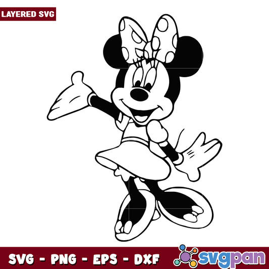 Minnie Mouse SVG Cut File