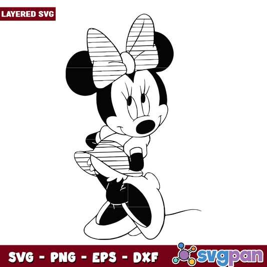 Minnie Mouse SVG Cut File Printable