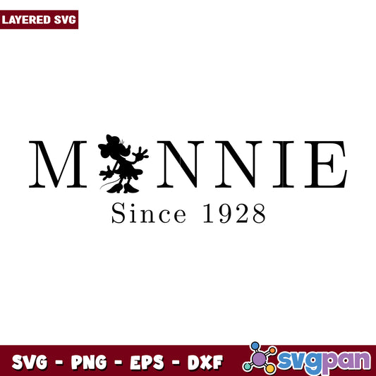 Minnie Mouse SVG Silhouette 1928