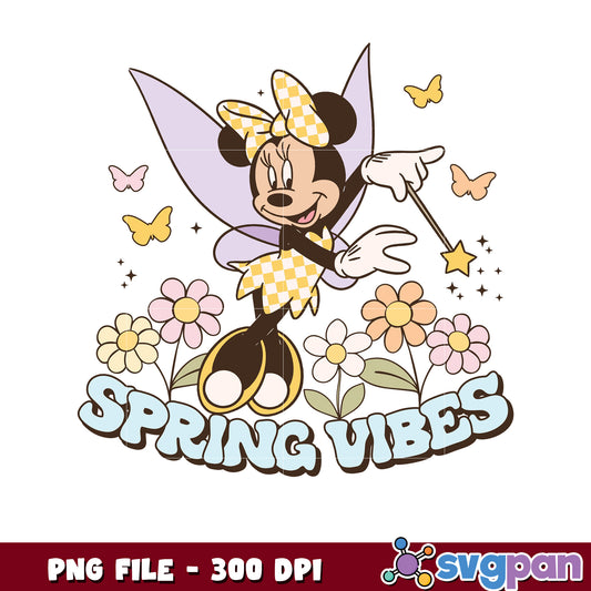 Minnie Mouse Spring Vibes PNG