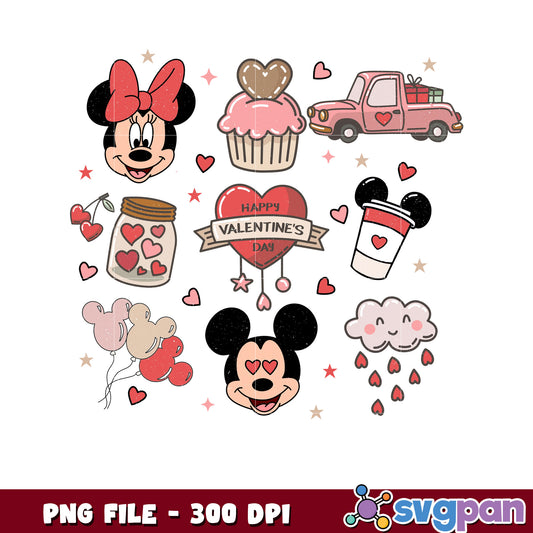 Minnie Mouse Valentine's Day PNG Clipart