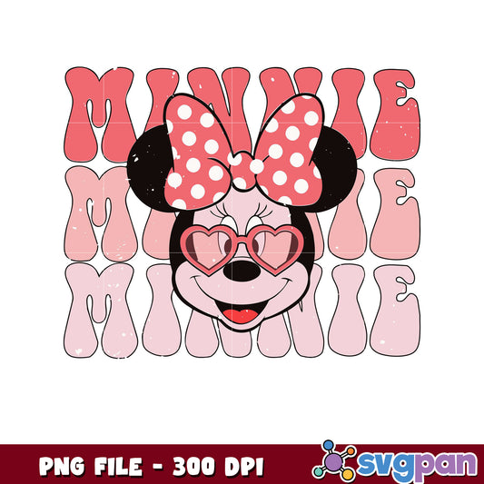 Minnie Mouse graphic design for crafting projects, high quality PNG
