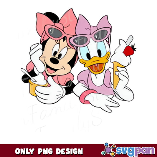 Minnie Mouse And Daisy Duck BFF PNG, Disney PNG, Friends PNG