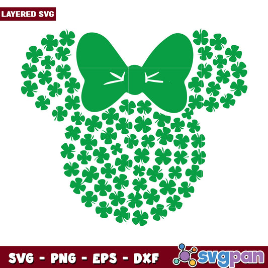 Minnie St Patricks Day svg, Disney characters svg, Digital Download