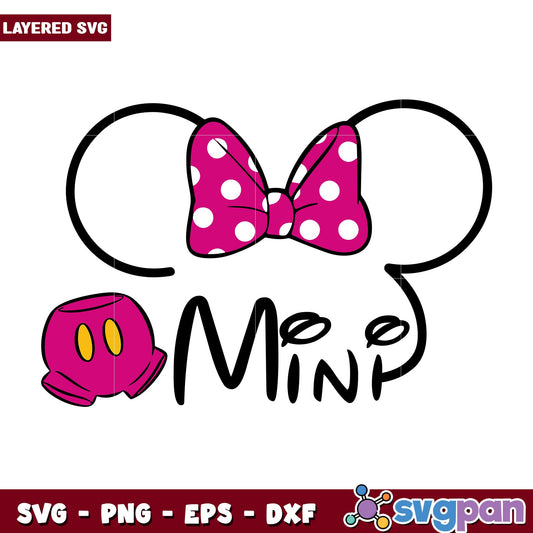 Minnie bow mimi svg, Disney characters svg, Digital Download 