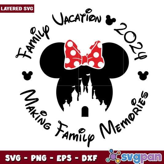 Minnie disney vacation making family memories disney svg, Disney characters svg, Digital Download