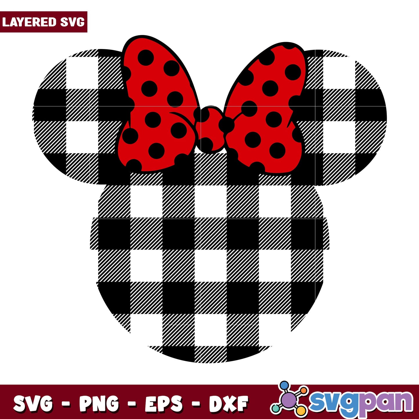 Minnie head disney girl svg, Disney characters svg, Digital Download