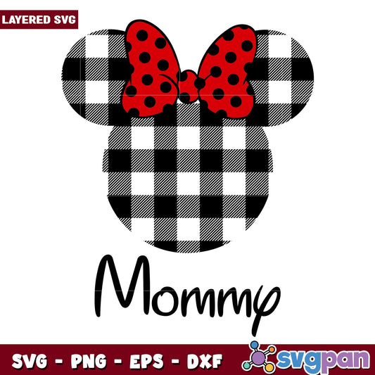 Minnie head disney mommy svg, Disney characters svg, Digital Download