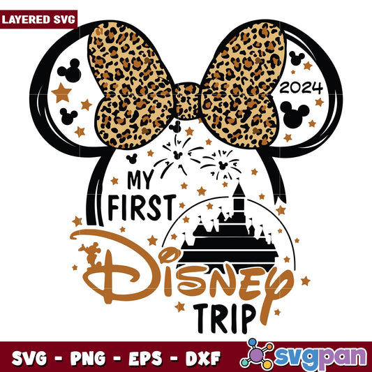 Minnie my first disney trip 2024 svg, Disney characters svg, Digital Download