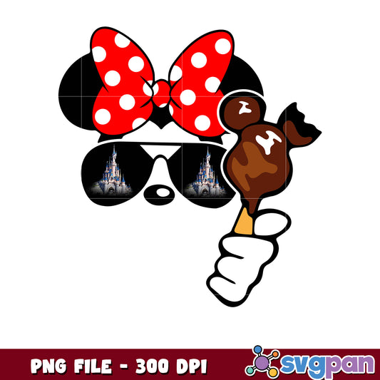 Minnie and ice cream png, walt disney world png, disney springs​ png