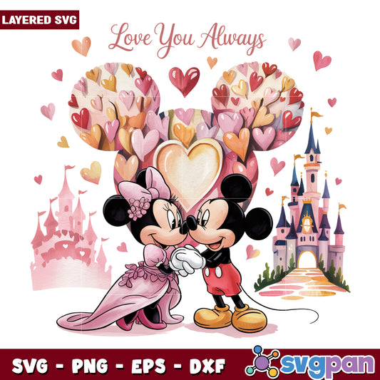 Minnie and mickey lovely png, mickey mouse characters png, disney pixar png