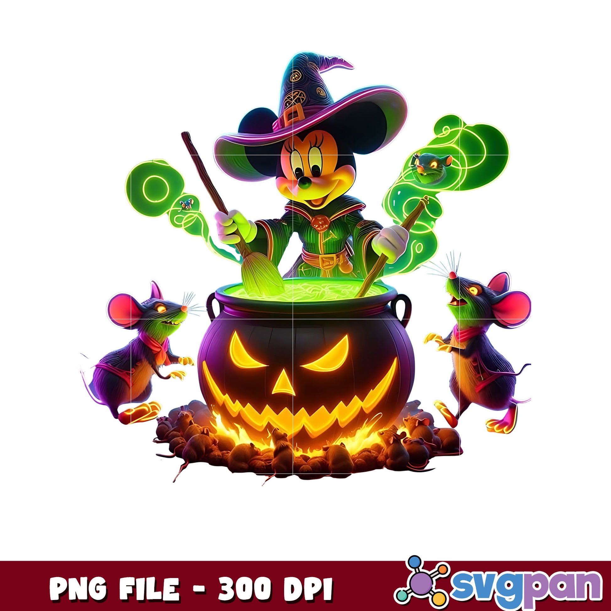 Minnie and poisons png, spirit halloween png, halloween season png