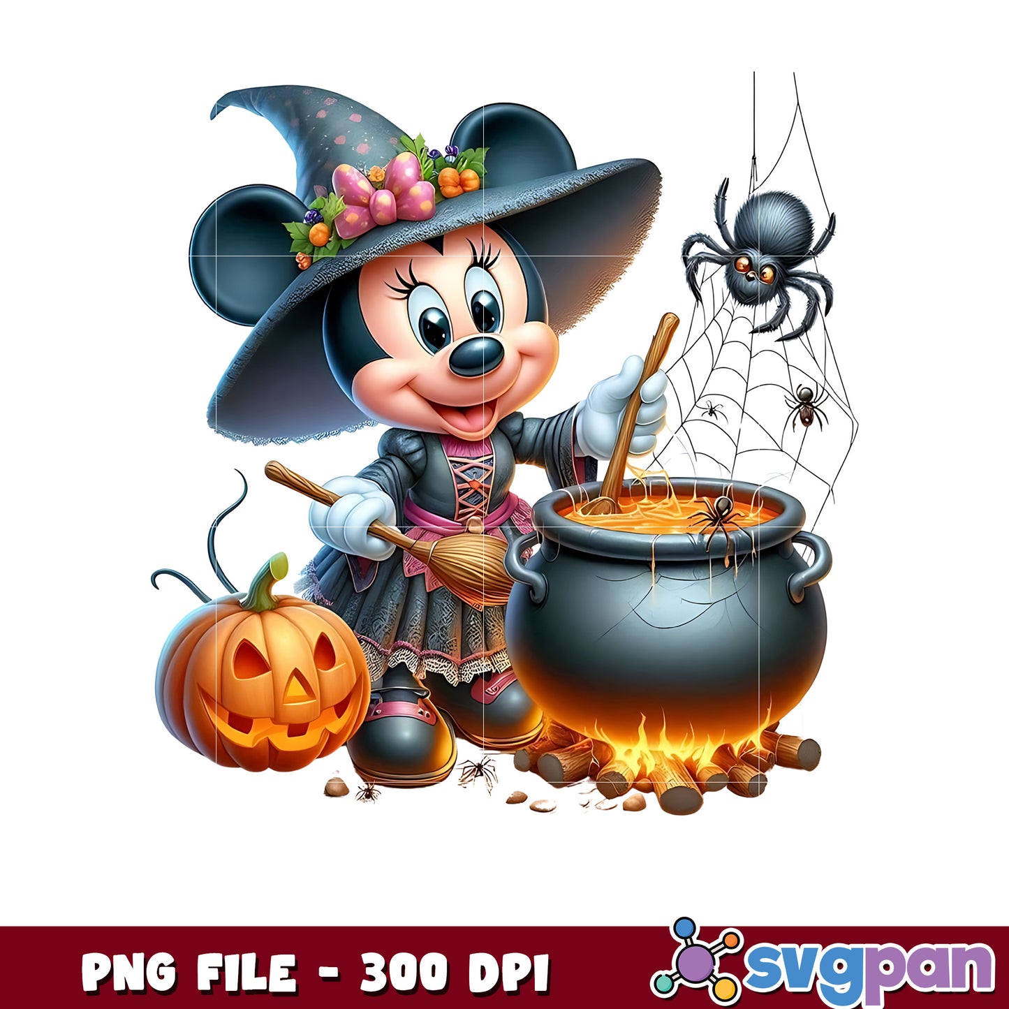 Minnie boiling poision png, spirit halloween png, halloween season png