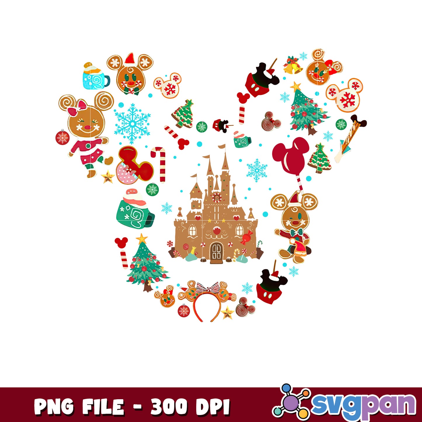 Minnie christmas png, christmas​ png, christmas stories​ png