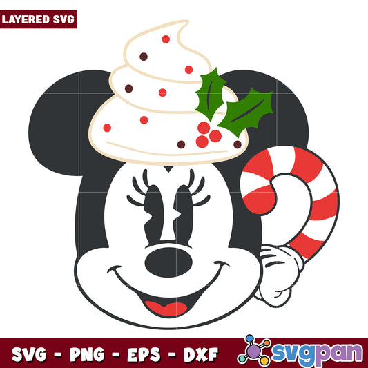 Minnie cocoa svg, christmas svg, grinch svg