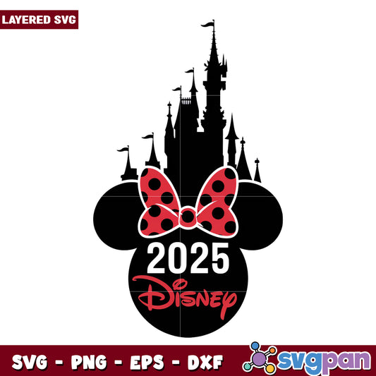 Minnie disney 2025 png, disneyland png,  summer vacation png