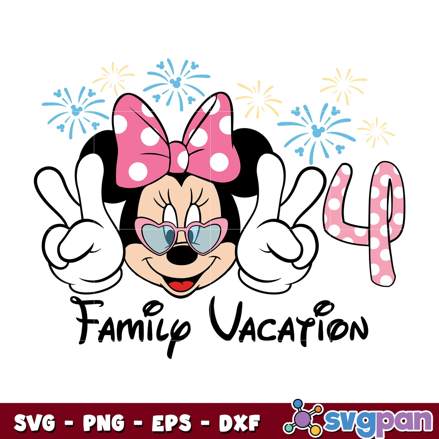 Minnie family vacation 2024 svg