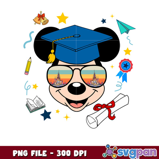 Minnie graduate png, disney mouse graduation png, minnie mouse png