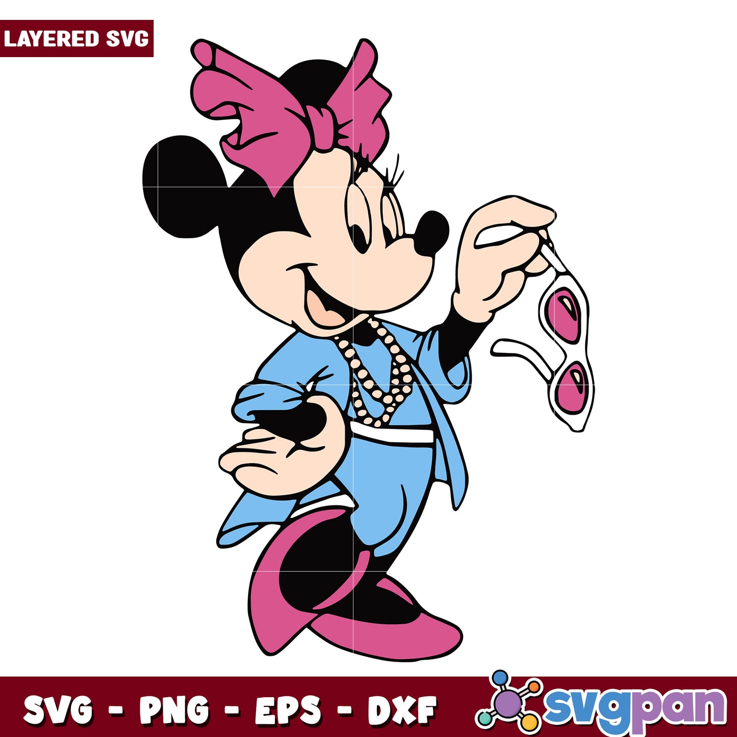 Minnie in the beach svg, disney characters svg, summer time svg