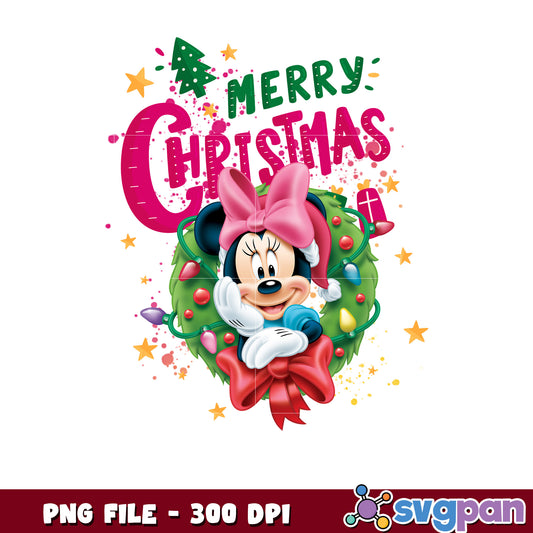 Minnie merry christmas png, chistmas white png, winter png