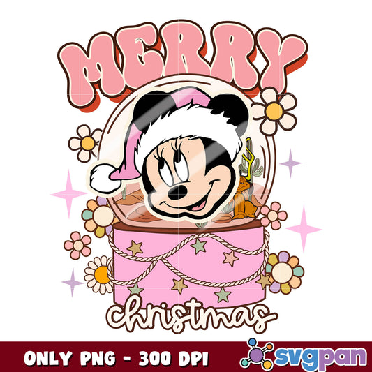 Minnie merry head christmas png