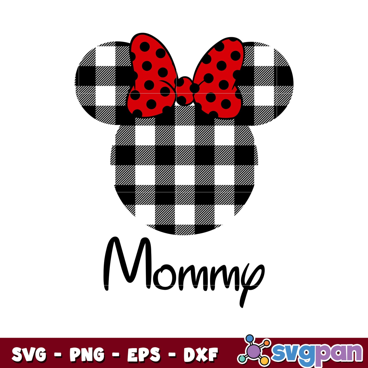 Minnie mouse costume head mommy svg, minnie mouse head svg, disney mickey svg