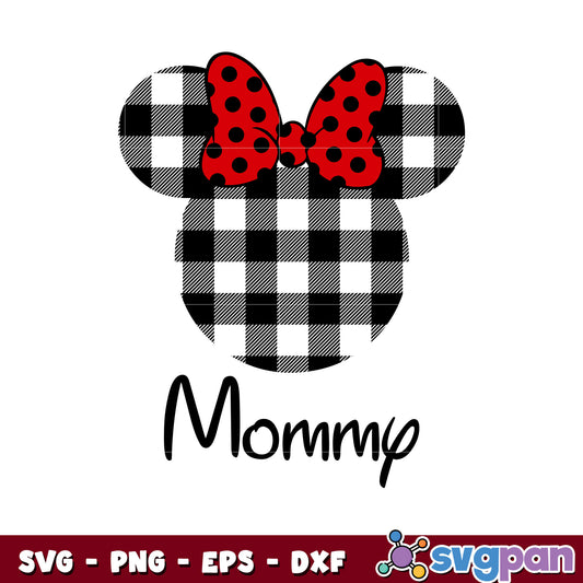 Minnie mouse costume head mommy svg, minnie mouse head svg, disney mickey svg