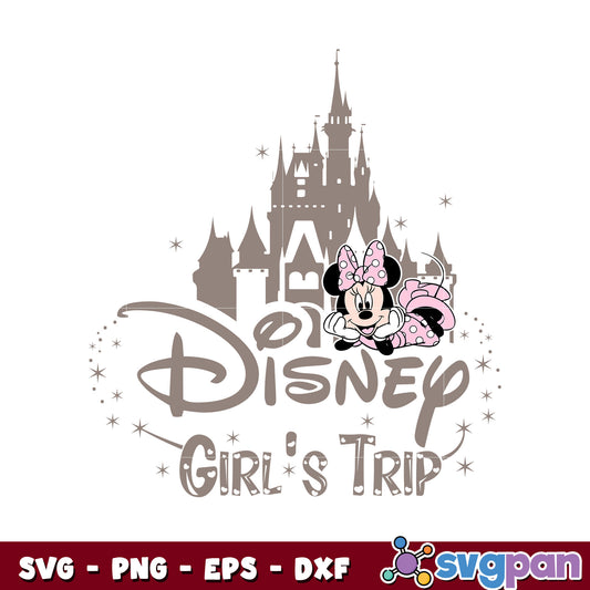 Minnie mouse disney girls trip svg, disney minnie mouse​ svg