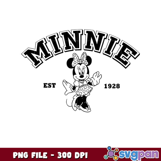 Minnie mouse est 1928 png, disney characters png, disney cartoon png
