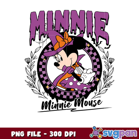 Minnie mouse halloween png, halloween vacation png, disneyland halloween png