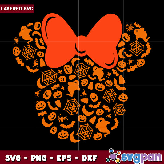 Minnie mouse halloween svg, halloween costumes svg, trick or treat svg