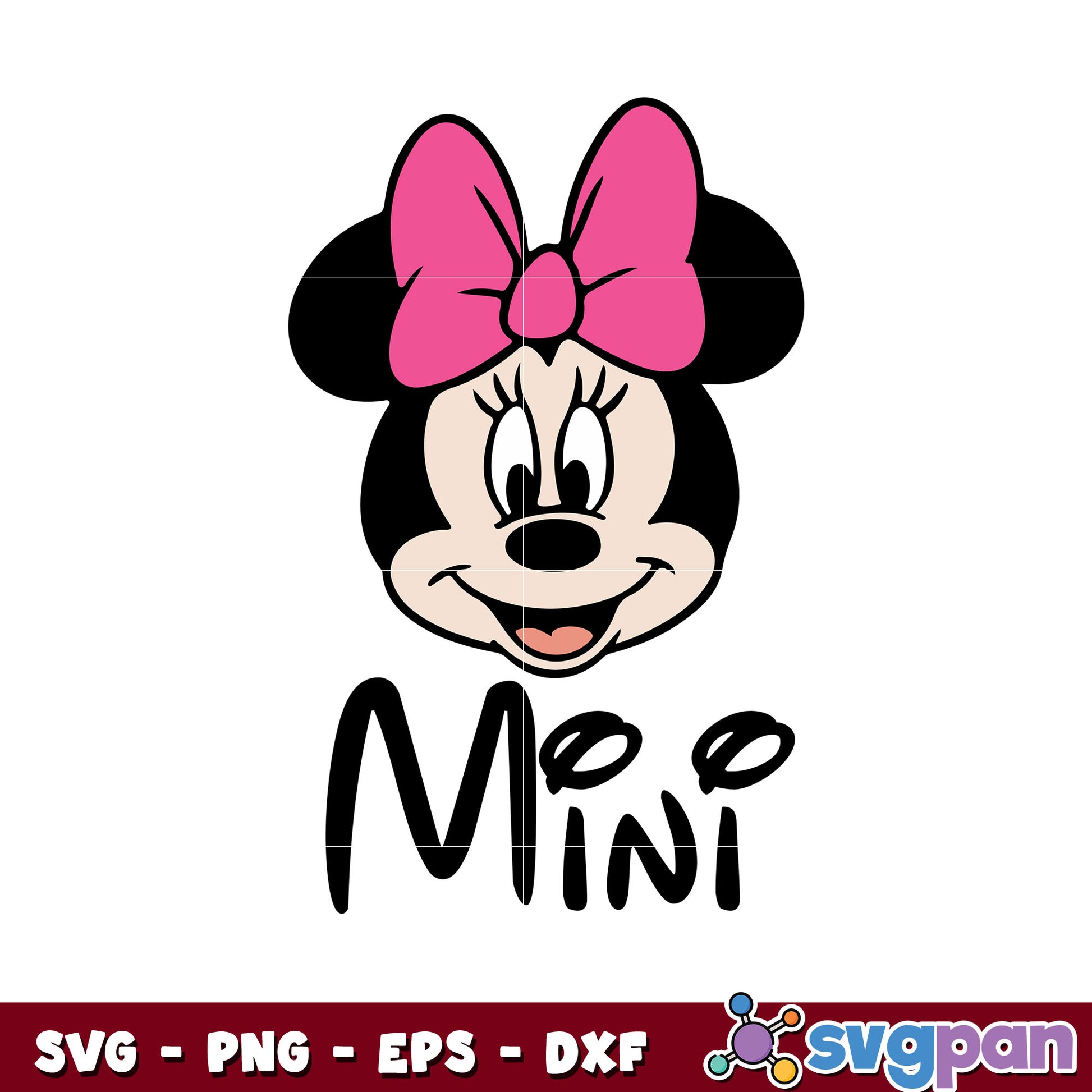 Minnie mouse ni ni head svg, minnie mouse head​ svg, disney svg