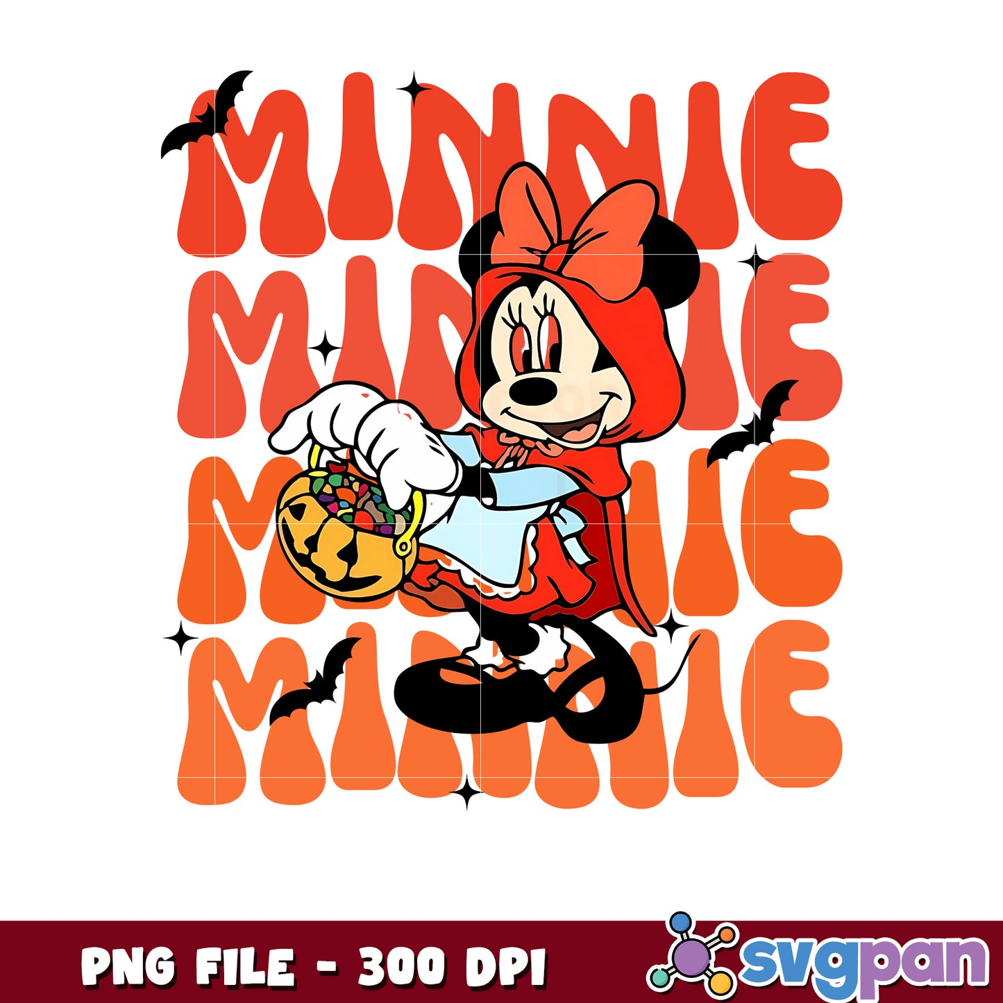 Minnie mouse scary png, time to halloween png, funny halloween png