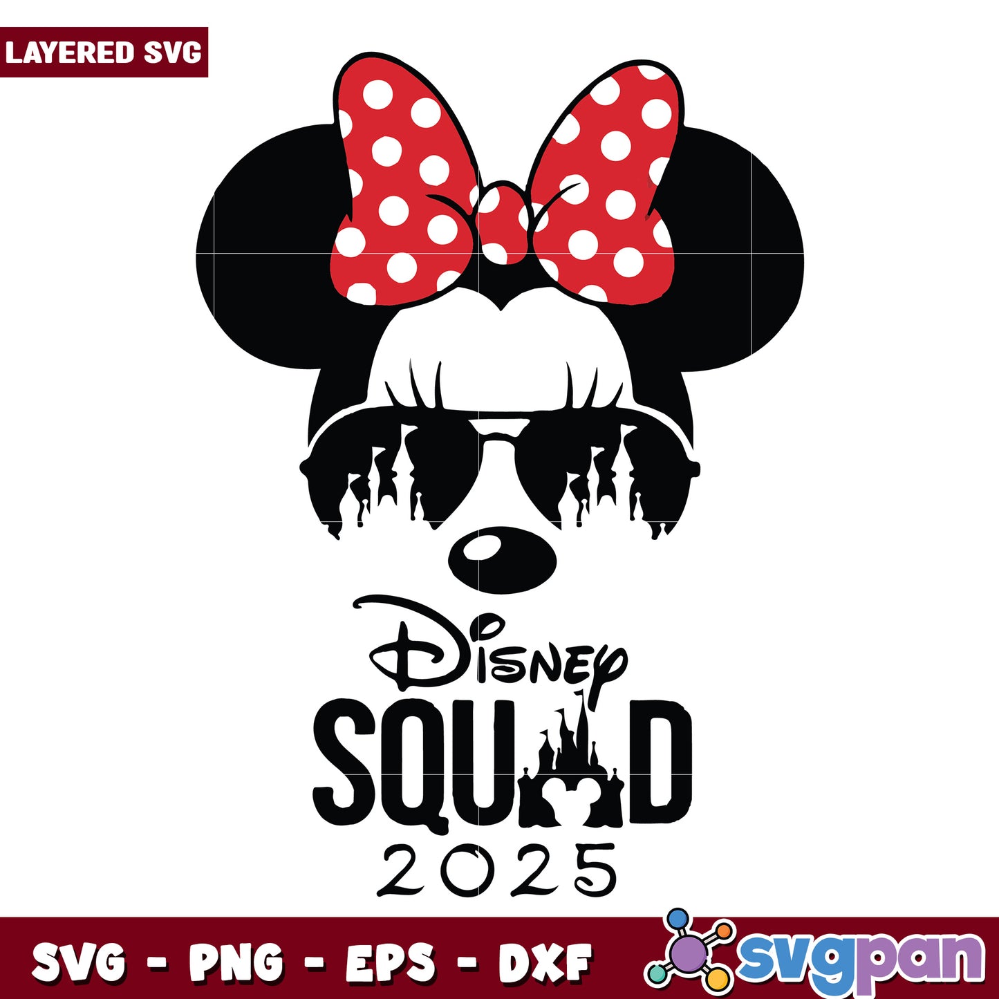 Minnie mouse squad svg, disney movies svg, family vacation svg