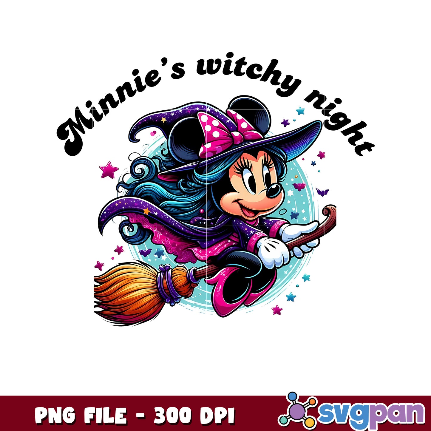 Minnie witchy night png, halloween movies​ png, halloween cartoons png