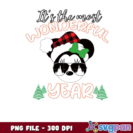 Minnie year girl png, chistmas tree​ png, disney png