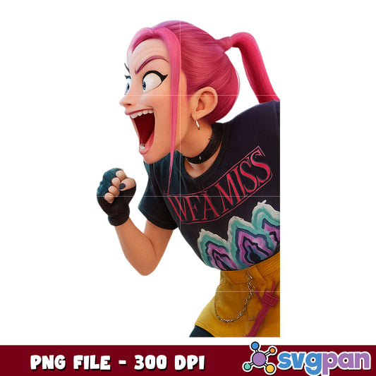 Mira excited design png, happy anime png, cute character png