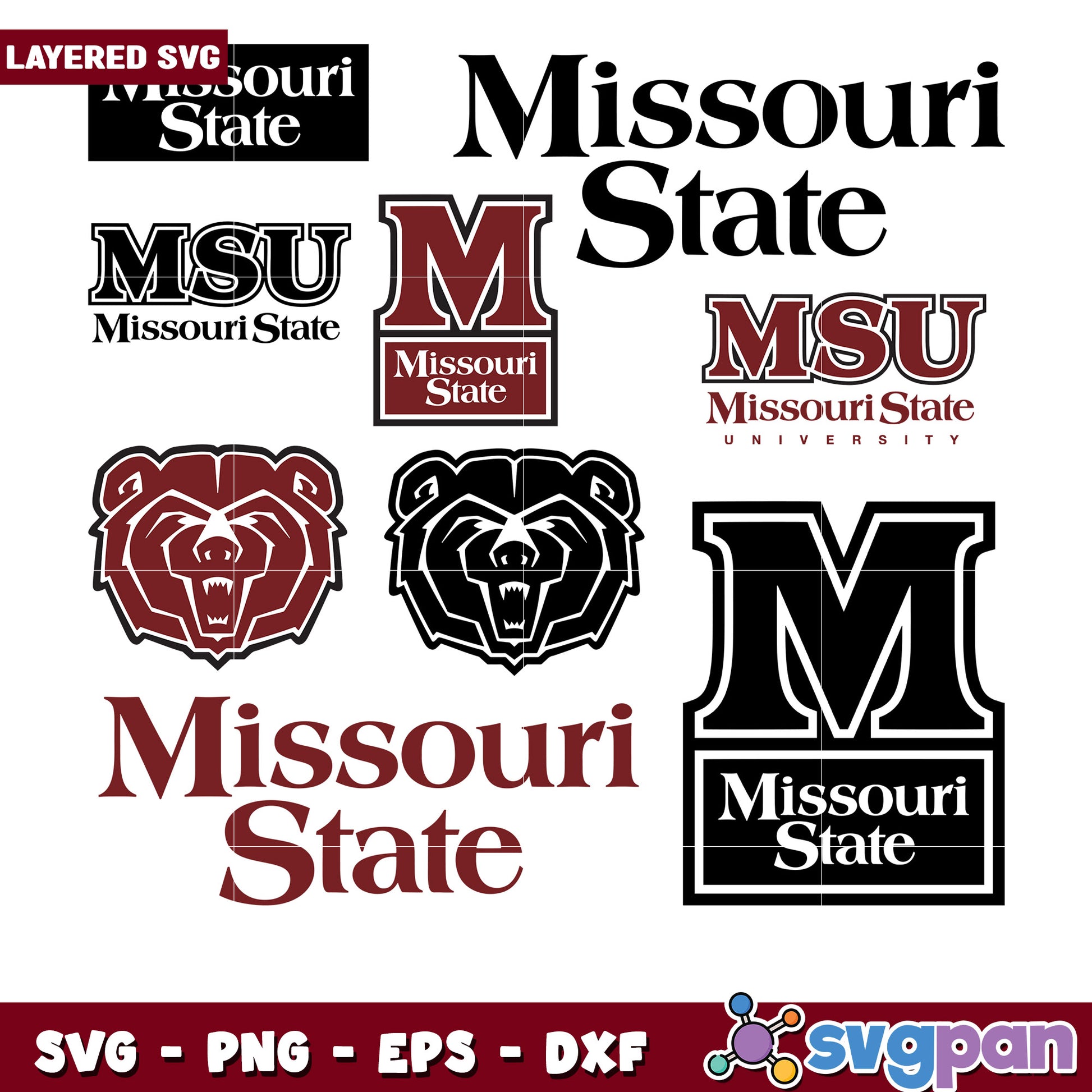 Missouri State University SVG Bundle