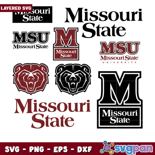 Missouri State University SVG Bundle